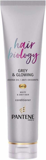 Pantene Pro V Hair Biology Grey & Glowing Balsam Menținerea Culorii pentru Vopsit Păr 160ml
