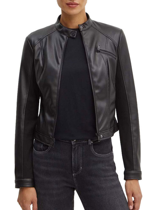 Kurz Damen Bomberjacke Black