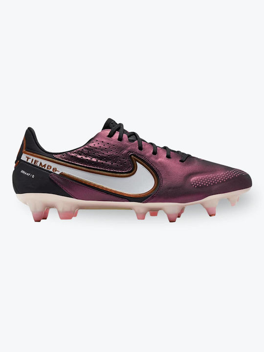 Nike Tiempo Legend 9 Elite SG-Pro Low Football Shoes with Cleats Purple