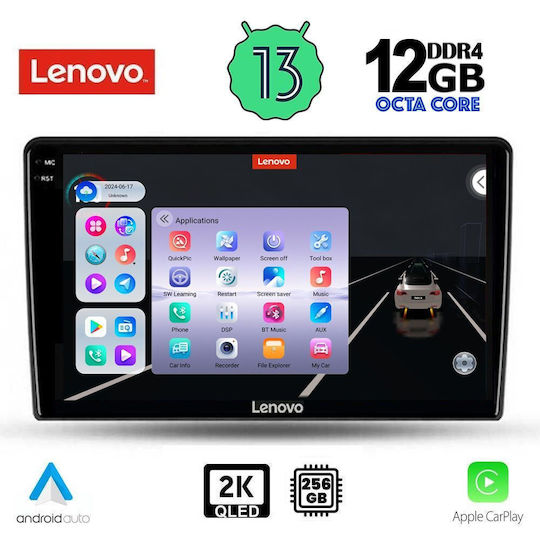 Lenovo Car Audio System for BMW X1 / X3 / X4 Alfa Romeo Giulietta 2014-2020 (Bluetooth/USB/AUX/WiFi/GPS/Apple-Carplay/Android-Auto) with Touch Screen 9"