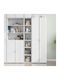 Shelving Unit Floor White 30x41x185cm