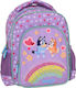 Graffiti School Bag Backpack Kindergarten in Lilac color 2024