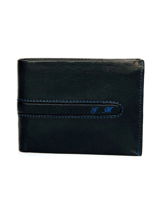 G.M Men's Leather Wallet Black