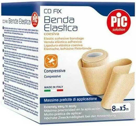 PiC Solution Co Fix Ελαστικός Αυτοσυγκρατούμενος Επίδεσμος 5m Μπεζ