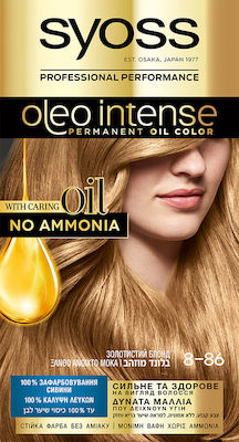 Syoss Oleo Intense Set Vopsea de Păr fără amoniac 8-86 Blond deschis Moka 50ml