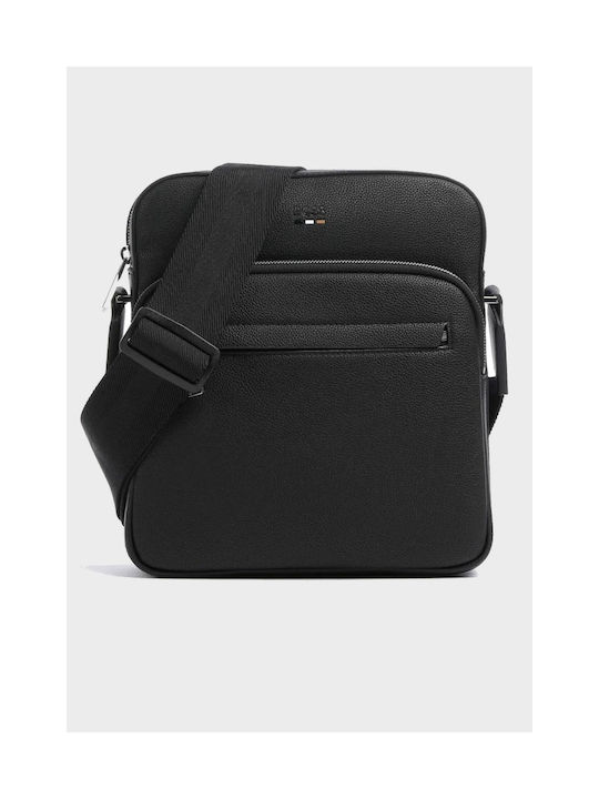 Hugo Boss Piele Geantă pentru bărbați Umăr / Crossbody Neagră