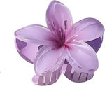Hair Clip with Flower Purple 1pcs