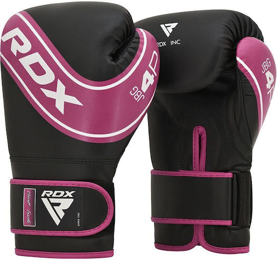 RDX Kids Παιδικά Γάντια Πυγμαχίας Δερμάτινα για Αγώνα Ροζ