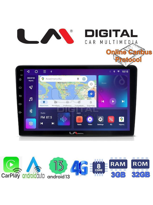LM Digital Auto-Audiosystem für Ford Focus / Mondeo / Galaxie / S-Max 2006 > 2015 (Bluetooth/USB/WiFi/GPS/Apple-Carplay/Android-Auto)