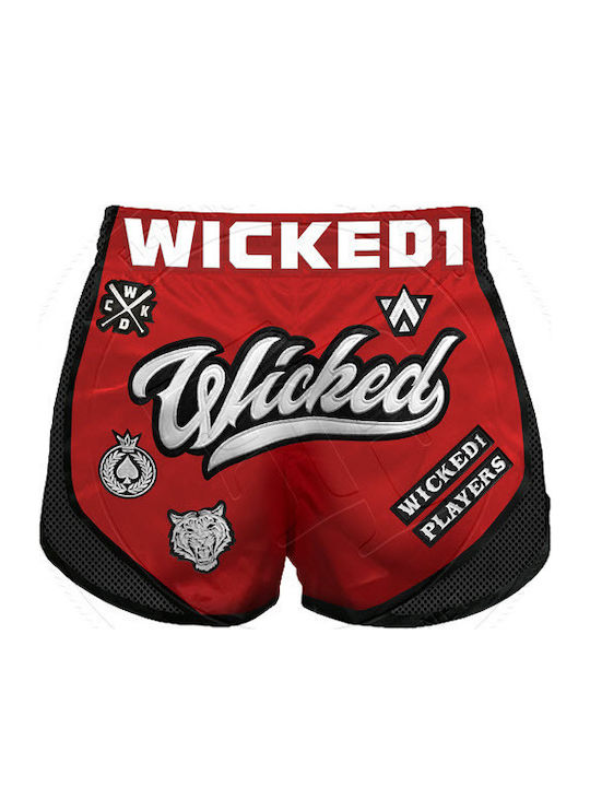 Wicked1 Shorts Kick/Thai-Boxen Rot