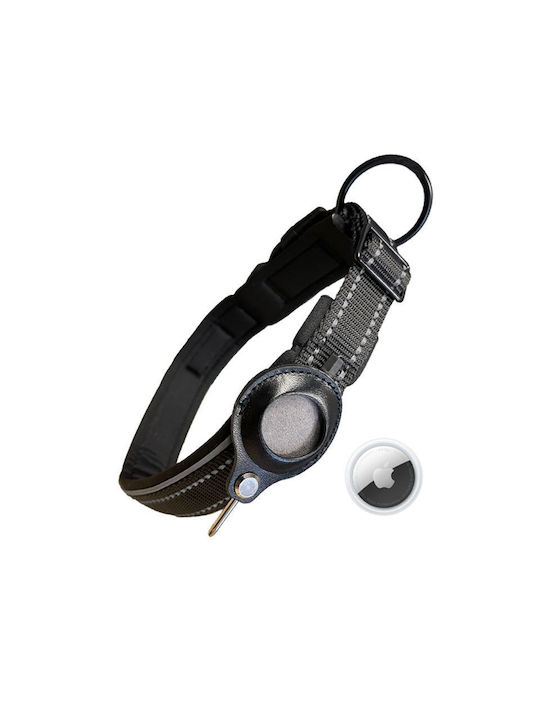 Goget Neopren Halsband mit Airtag-Tasche Schwar...