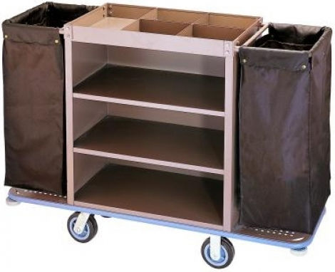 Ready Hotel Metallisch Zimmermädchenwagen mit Maßen B142xT48.5xH111cm. 1Stück