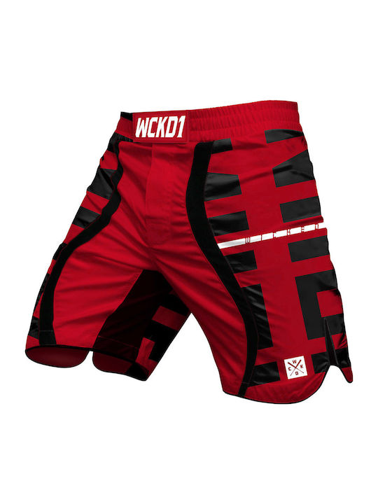 Wicked1 WK-FS23MSEK-RD MMA Shorts Red
