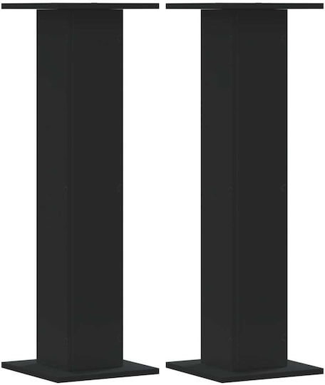 vidaXL Speaker Stands in Black Color
