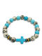 Bracelet with Semiprecious Stones Cross