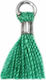 Silver Tassel Turquoise 13mm 10pcs
