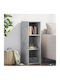 Grey Bookcase 30x41x93cm