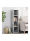 Bibliothek Grau 30x41x124cm