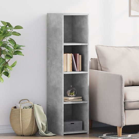Bibliothek Grau 30x41x124cm