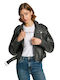 Amalia Women's Short Lifestyle Jacket for Winter Black