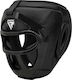 RDX Adult Full Face Boxing Headgear Leather Black