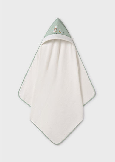 Mayoral Hooded Baby Bath Towel Green