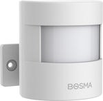 Bosma BSM-S-PIR Αισθητήρας Κίνησης Μπαταρίας με Εμβέλεια 12m σε Λευκό Χρώμα