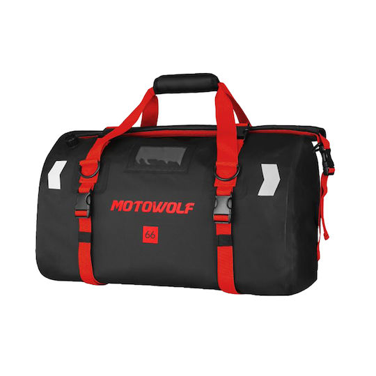 Motowolf Motorcycle Tail Bag 66lt Black