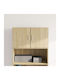 Wall Living Room Cabinet made of Particle Board Oak 70x42.5x40cm