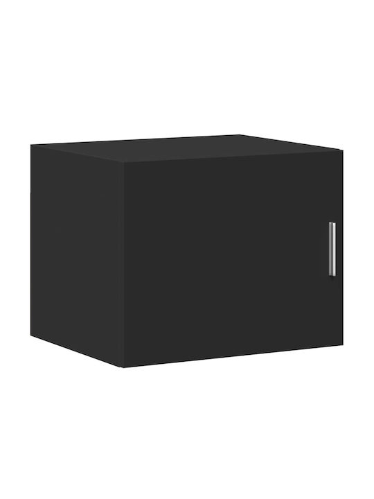 Cabinet Wall Black Velvet-Black Metal 50x42.5x40cm