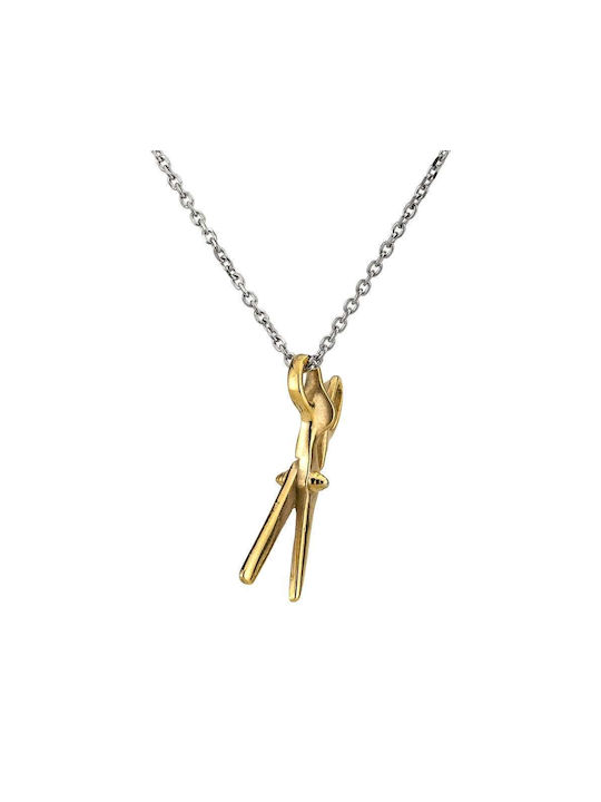 Goldsmith Necklace from Gold Plated Steel