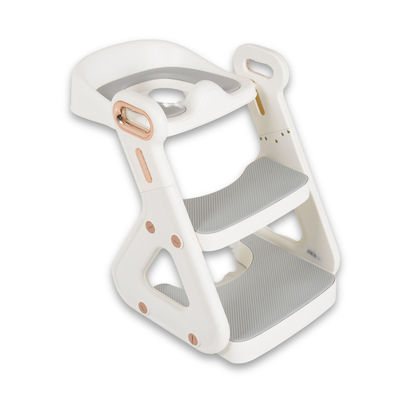 Cangaroo Παιδικό Κάθισμα Τουαλέτας Foldable Potty Ladder με Σκληρή Επιφάνεια, Χερούλια και Σκαλοπάτι Λευκό