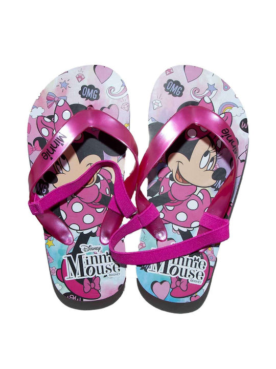 Disney Kinder Flip Flops Minnie Rosa