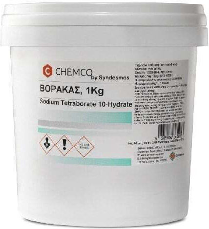 Chemco Sodium Tetraborate Decahydrate Βόρακας Βόρακας σε Σκόνη 1000gr