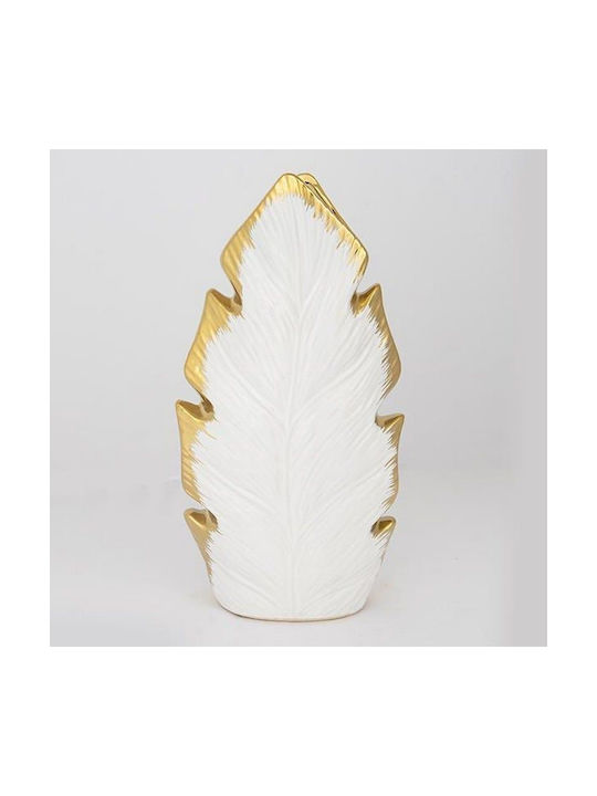 Decorative Vase White 18x7x35.5cm