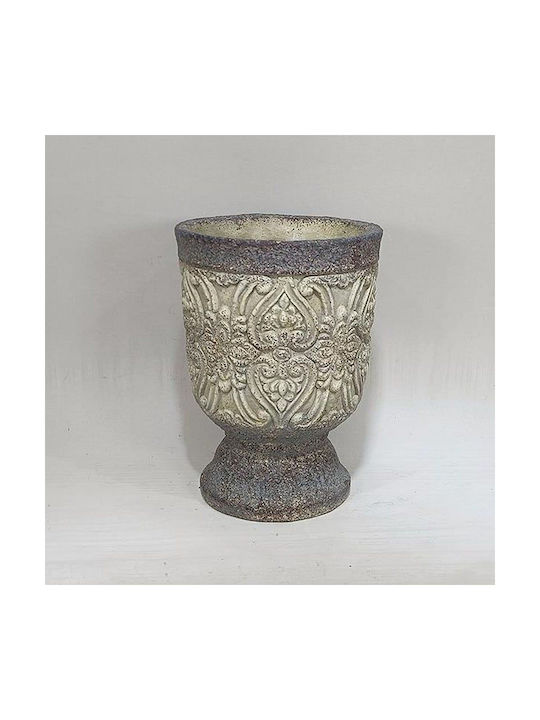 Decorative Vase Gray 15x15x20.5cm