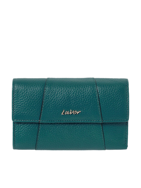 Large Leather Women's Wallet with RFID Turquoise