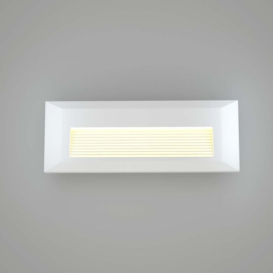 Heronia HER-07 Wall-Mounted Outdoor Lighting Ceiling Lamp LED IP65 3W with Warm White Light 4x22.1x8cm