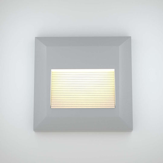 Heronia HER-06 Wall-Mounted Outdoor Lighting Ceiling Lamp LED IP65 3W with Warm White Light 3x12.3cm