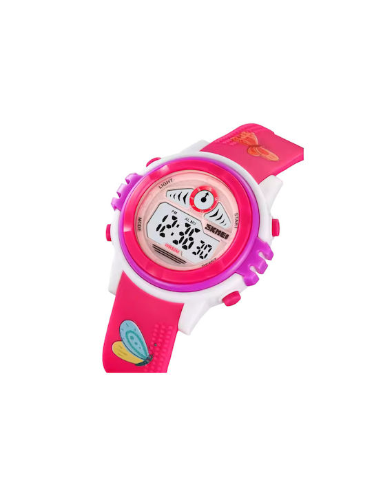 Kids Digital Watch with Silicone Strap Red