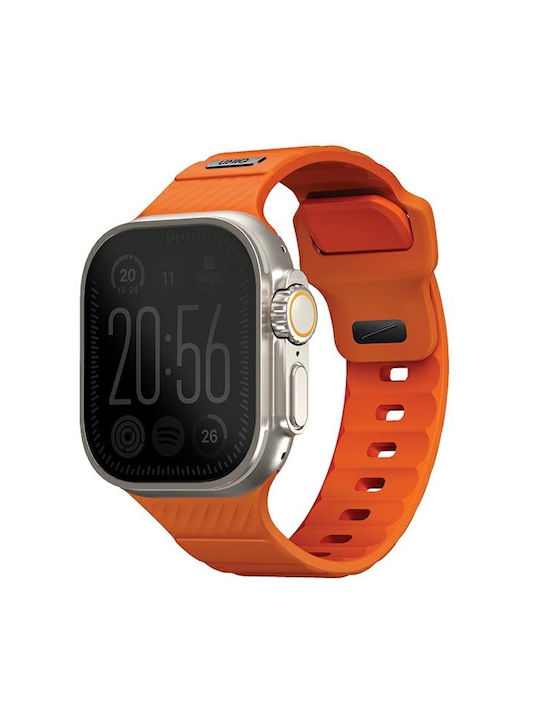 Uniq Λουράκι Ανοξείδωτο Ατσάλι με Pin Πορτοκαλί (Apple Watch 44/45/46mm/Ultra 49mm)