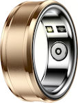 Techsuit R3 Smart Ring 19mm με Παλμογράφο Χρυσό