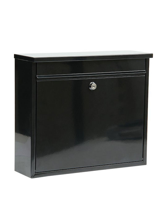 Vorel Outdoor Mailbox Metallic in Black Color 31x36x10cm