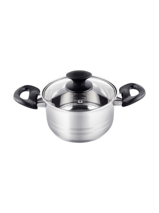 Lamart Βαθιά Ανοξείδωτη Κατσαρόλα 1.8lt / 16cm