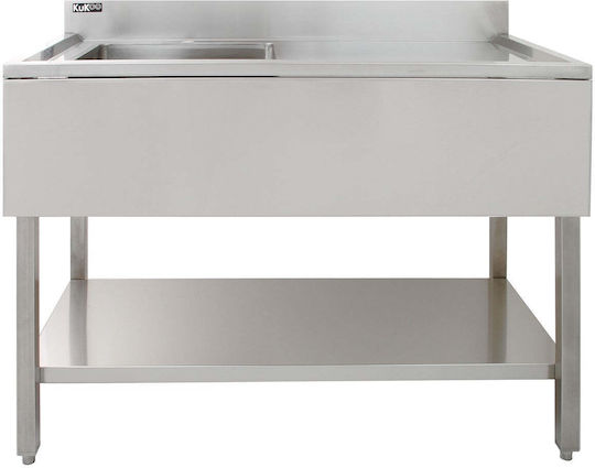 Kukoo Stainless Steel Catering Commercial Sink Right Hand Drainer