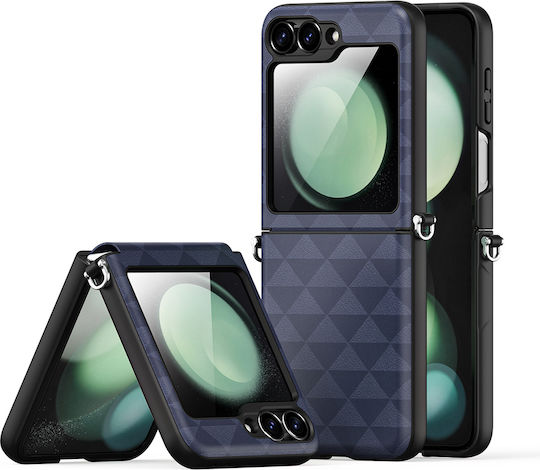 Dux Ducis Back Cover Synthetic Leather / Silicone Blue (Galaxy Z Flip6 / Z Flip7 FE)
