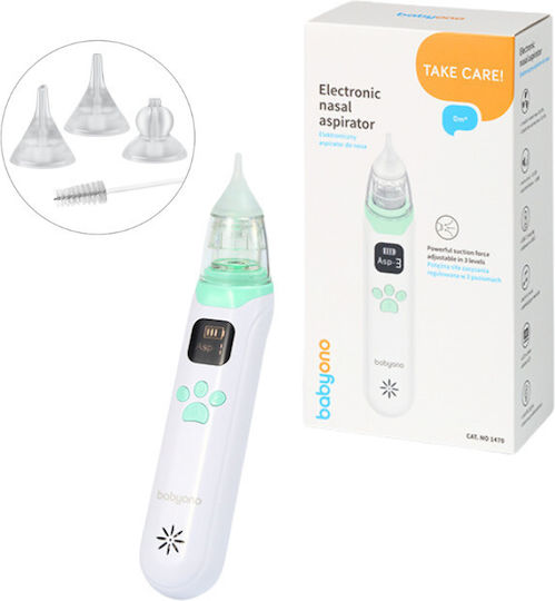 Babyono Electric Nasal Aspirator for Infants and Kids Green