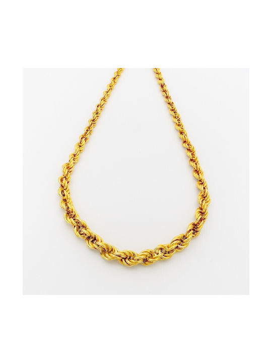 Στριφτή Necklace from Gold Plated Silver