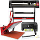 Pixmax 50cm Clam Heat Press Vinyl Cutter Printer Weeding Pack
