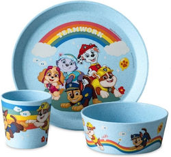 Paw Patrol Baby- und Kinder-Essgeschirr aus Bamboo 3er Set